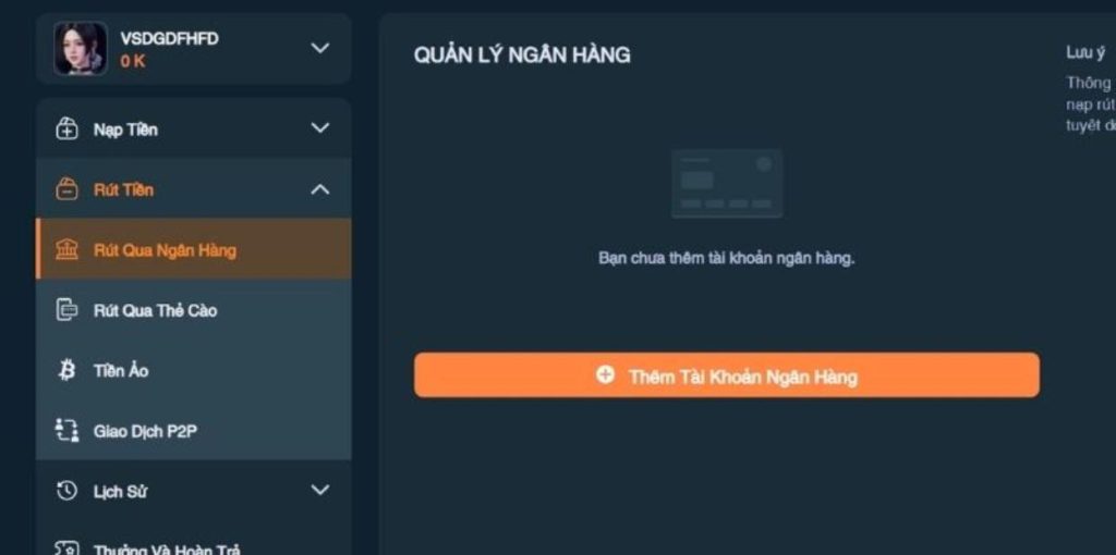 Thao tác rút tiền TAP88 dành cho người mới